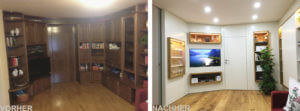 Vorher-Nachher - Wohnungsumbau - Wohnzimmer - Design - Interior Design - Möbel - Tischlerei Semo Manufaktur